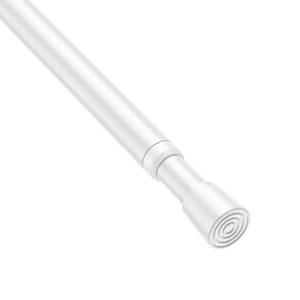 lot 18306 image: ZipGlo Spring Tension Rod, Adjustable 28-45 Inch, White