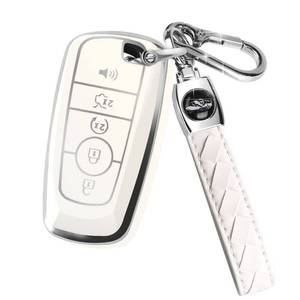 lot 18308 image: MILD EAST Ford Key Fob Cover 5 Button 2018-2026 White