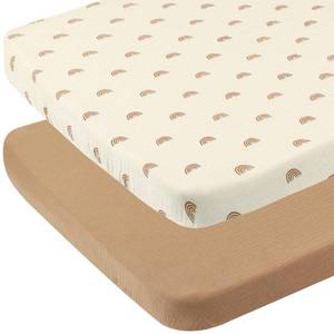lot 18315 image: Onacosht Muslin Bassinet Sheets 2 Pack 35x20