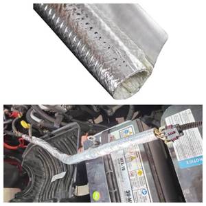 lot 18335 image: BSTFLEX Self-Wrap Aluminum Heat Shield Sleeve 10mm 39