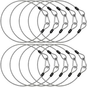 lot 18336 image: Okllen 10-Pack 2Ft Stage Light Safety Cables 150LB