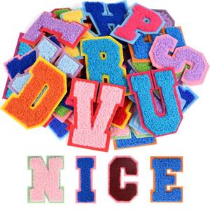 lot 18343 image: Astaron 26 Self-Adhesive Chenille Letter Patches