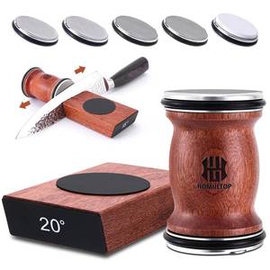lot 18348 image: Homultop Rolling Knife Sharpener Kit with Diamond Ceramic Discs