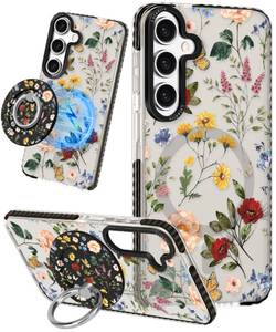 lot 18356 image: Lotadilo Samsung Galaxy S24 Case Retro Flower