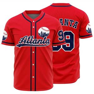 lot 18375 image: Mens #99 Baseball Jersey Red Size S