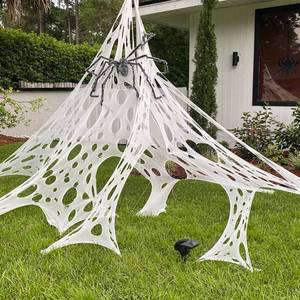 lot 18395 image: DAZONGE Halloween Spider Web Stretchy Gauze Netting 380g