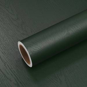 lot 18396 image: VEELIKE Dark Green Wood Peel and Stick Wallpaper