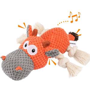lot 18398 image: IOKHEIRA Dog Plush Toy with Squeaker and Crinkle