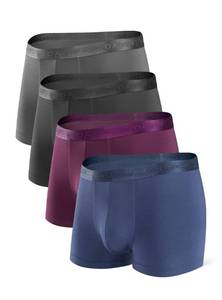 lot 18406 image: David Archy Mens Modal Boxer Briefs 3.5-Inch Trunk - Size Large