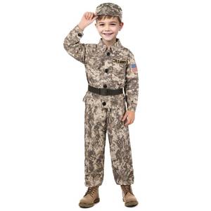 lot 18407 image: GIFTINBOX Kids Army Soldier Costume Set, Sizes 3-10