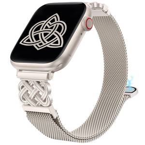 lot 18434 image: BEEXI Stainless Steel Magnetic Apple Watch Band