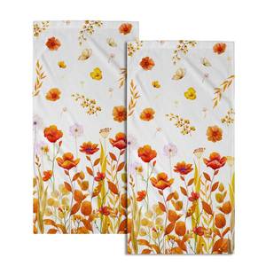 lot 18473 image: Imiss Wildflower Hand Towels Set of 2 14.4x28.3