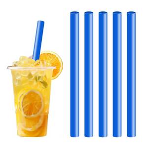 lot 18475 image: YAOSHENG Blue Boba Straws 100 Count 0.43 x 8.27