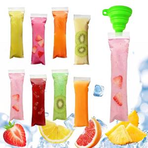 lot 18499 image: Laoha Disposable Ice Pop Molds 200-Pack with Funnel