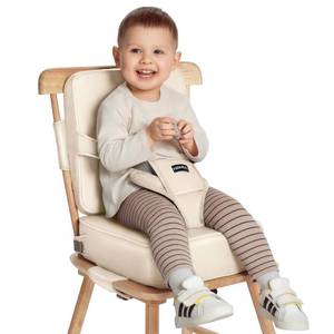 lot 19011 image: HOMEAL Toddler Booster Seat for Dining Table, Beige