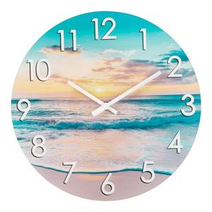 lot 19031 image: Alarllok Outdoor Clock Waterproof 12 Inch Beach Coastal Decorative