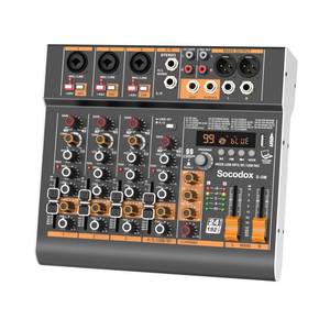 lot 19983 image: Socodox 5 Channel Audio Mixer with Bluetooth & 99 DSP Effects for Streaming
