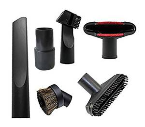 lot 20167 image: Vacuum Attachments Replacement 1 14 inch & 1 38 inch Vacuum Cleaner Accessories Brush Kit for Standard Hose Set of 6