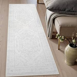 lot 20170 image: Uphome Boho Kitchen Runner Rug, 2x6 Washable Hallway Runner Rugs Non Slip, Soft Modern Entryway Carpet Runners Low Pile, Non Shedding Rug Runner for Laundry Bedroom Bathroom, Ash White (Used, Cosmetic Stains)