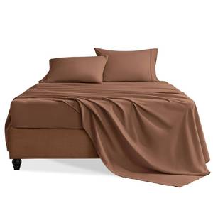lot 20230 image: Swiftify Twin Sheets Set, 3 Pieces Hotel Luxury Soft Microfiber Bed Sheets Set, Up to 16 Deep Pockets, Oeko-Tex Sheets with Elastic, Breathable, Wrinkle Free (Brown,Twin)