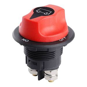 lot 20291 image: Battery Disconnect Switch 12-48 V Battery Master Cut Shut Off Isolator Switch Max. 32V DC 100A Cont 150A INT ON-Off Power Battery Switches for Car Off-Road Vehicle Truck Boat RV Marine (100A)