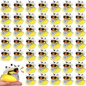 lot 1980 image: Sosation 36 Set Cowboy Rubber Ducks Bulk Yellow Bath Toy, Cow Style