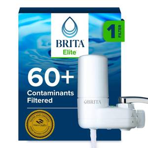 lot 1986 image: Brita Elite Advanced White Faucet Water Filter System, 1 Filter