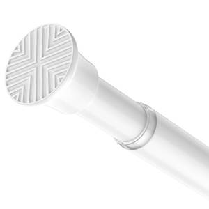 lot 2051 image: SISELBA Spring Tension Curtain Rod 32-62 inch, White