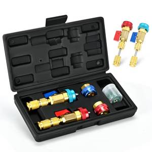 lot 2082 image: GELRIUNY AC Schrader Valve Core Remover Tool Kit, R134a R1234YF R22