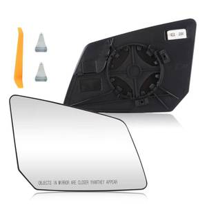 lot 2088 image: New Passenger Right Side Heated Mirror Compatible With GMC Acadia Chevy Traverse Saturn Outlook Replacement for 15951928, 25990004, 30223, 80223, GM1324119 with Plastic Backing Plate Heated Glass