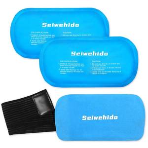 lot 2096 image: Ice Packs for Injuries Reusable Gel 2 Hot Cold Compress Therapy Pack