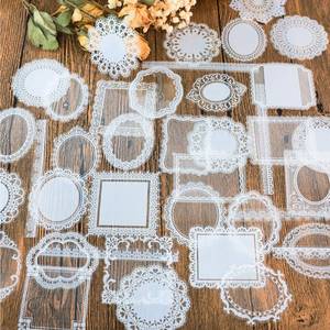 lot 4021 image: PRSTINCOL 120 Pc Transparent Lace Stickers