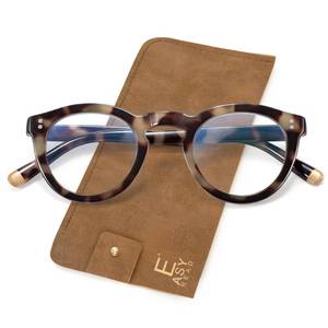 lot 4029 image: Easy Read Round Blue Light Reading Glasses 2.50X Dark Tortoise