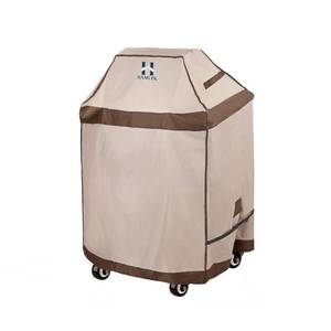 lot 7378 image: HAMLER Grill Cover 30 Inch, Heavy Duty Waterproof BBQ Covers, Gas Grill Covers Fits Weber Spirit, Weber Genesis, Char-Broil, Nexgrill, Brinkmann, Brown & Beige