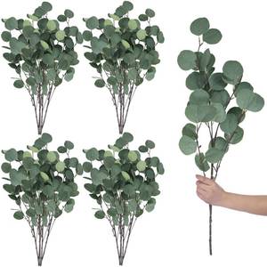 lot 7384 image: Waydress 20 Pcs Artificial Eucalyptus Stems Fake Bulk for Wedding Decor