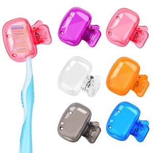 lot 8009 image: Atiloy 6 Pack Toothbrush Covers Portable Toothbrush Protectors Coverings Clips Tooth Brush Storage Head Cover Cap Tooth Brush Covers for Kids Bathroom Home Travel Tooth Brush Case