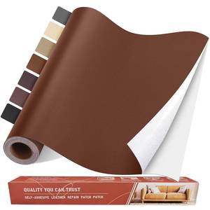 lot 8018 image: Yikda Leather Repair Tape, Self Adhesive Leather Repair Patch Kit Brown
