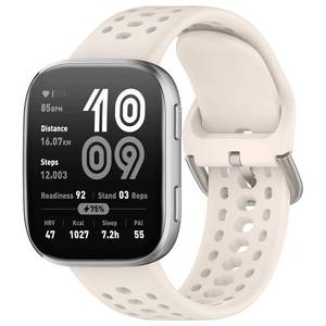 lot 8032 image: Alisitina for Amazfit Bip 6 Band, Silicone Replacement Strap for Amazfit Bip 6 Smartwatch (Starlight)