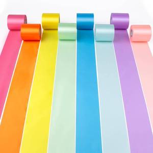 lot 8042 image: MLURCU Pastel Ribbon 2 Inch Wide Macaron Rainbow Satin Ribbon 8 Rolls 87 Yds Colorful Ribbon Assorted Bulk Ribbons Set for Christmas Easter Fiesta Party Decor Gift Wrapping Tassel Garland DIY Crafts
