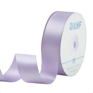 lot 8056 image: QIANF 1 Inch Lavender Ribbon Double Face Satin Ribbon for Gift Wrapping Hair Bows Making Chair Sash Valentines Day Wedding Birthday Party Invitation Decorations Floral Craft Sewing, 25 Yards