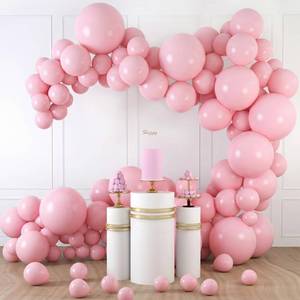 lot 8063 image: LOVESTOWN 150 PCS Pink Balloons Different Size of 18 12 10 5 Inch