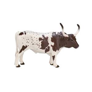 lot 8080 image: MOJO - Texas Longhorn Bull Figurine  Hand-Painted Toy Figure  Farmland Collection  True to Life & Highly Detailed  Designed in UK