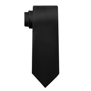 lot 8086 image: KOOELLE Mens Solid Color Formal Black Ties for Men