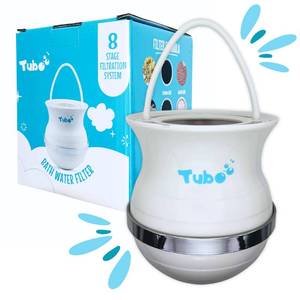 lot 8088 image: Tubo Bath Filter 2.0-8 Stage Bath Filter for Tub Faucet, Bathtub Water Filter Removes 99% Chlorine & Contaminants, BPA-Free Water Filter for Bathtub, Healthy Skin & Hair, Bath Filter for Baby