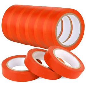 lot 8102 image: Romeda 9 Pack Electrical Tapes, Electrical Tape Water, Sun, and Oil Resistant, Electrical Tape is Suitable for Most Domestic, Commercial, and Industrial environments - Orange