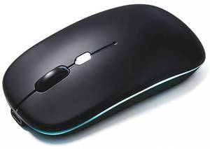 lot 8498 image: AZTZATZ Wireless Bluetooth Mouse, Rechargeable Computer Mouse, Matte Black