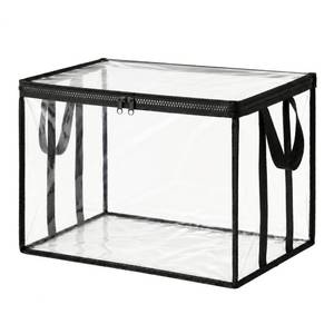 lot 9099 image: Clear Storage Bag 30L x 22W x 25H, Extra Large Soft PVC Organizer