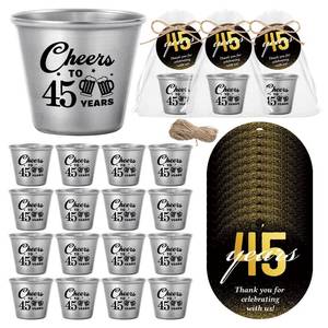 lot 9145 image: Skybooly 50 Set 45th Birthday Party Favor for Guests Souvenir Shot Glasses