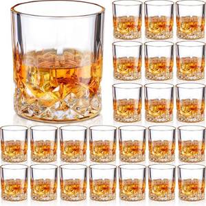 lot 9147 image: Yaomiao 24 Classic Old Fashioned Rocks Glasses, 10 Oz Whiskey Bourbon