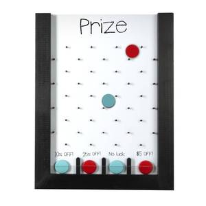 lot 9156 image: Ilyapa Prize Drop Board, 13x17 in - Penny Drop Game, Whiteboard Sign